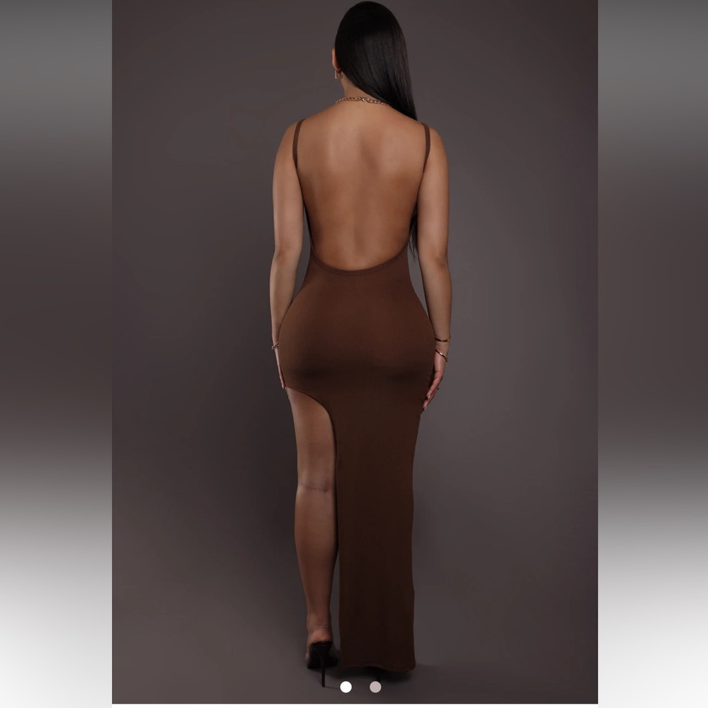 High slit maxi dress